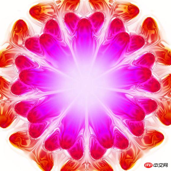 PS简单制作绚烂的彩色水晶花瓣效果图