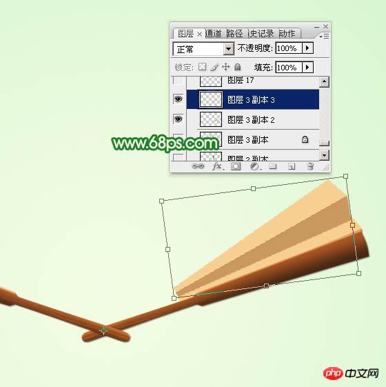 Photoshop设计制作夏日清凉的水墨油纸扇
