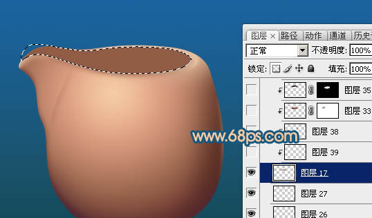 Photoshop设计制作一个逼真精致的陶瓷茶壶