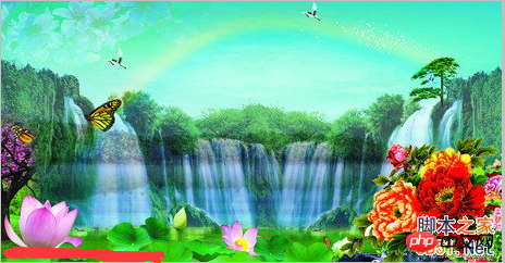 photoshop在图片上添加一个漂亮的彩虹效果