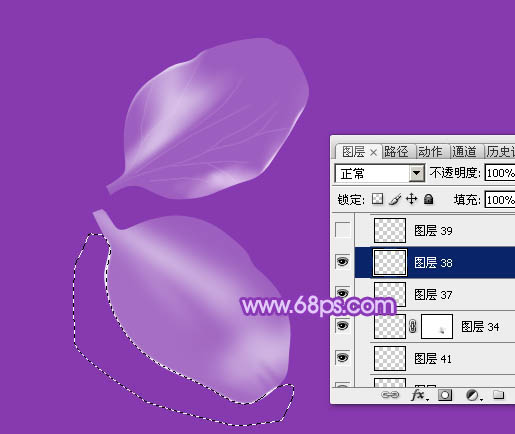 photoshop设计制作逼真漂亮的白色透明兰花花朵