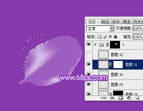 photoshop设计制作逼真漂亮的白色透明兰花花朵