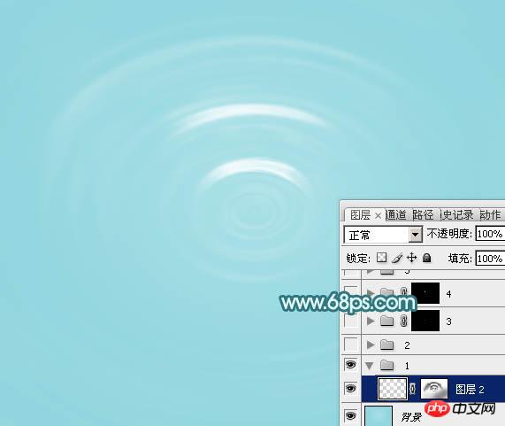 photoshop制作非常清凉的夏季水纹壁纸
