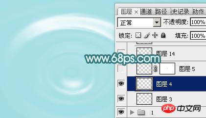 photoshop制作非常清凉的夏季水纹壁纸