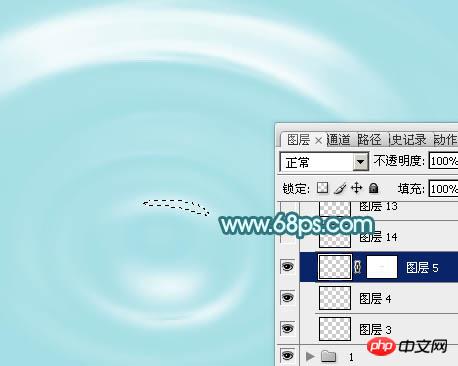 photoshop制作非常清凉的夏季水纹壁纸