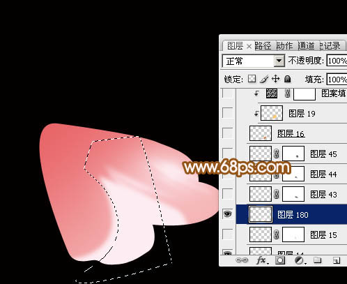 Photoshop制作出一朵漂亮逼真的的粉红色牡丹