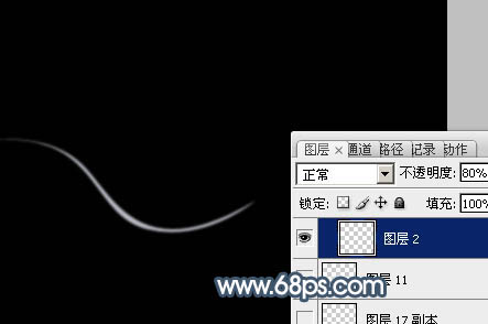 photoshop制作唯美的抽象光束蒲公英
