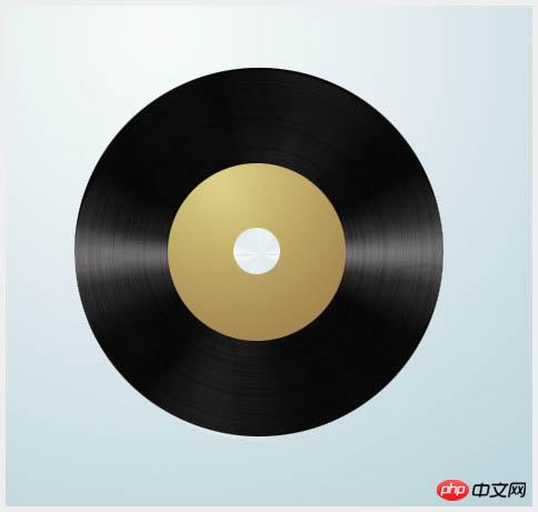 PS利用滤镜及渐变制作精致的黑胶唱片