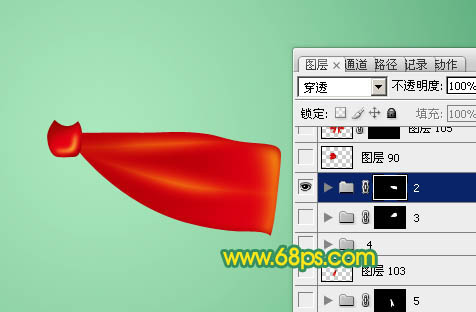 photoshop制作逼真精美的丝绸质感红色蝴蝶结