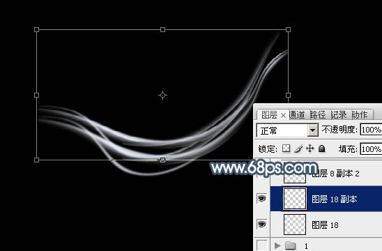 photoshop制作唯美的抽象光束蒲公英