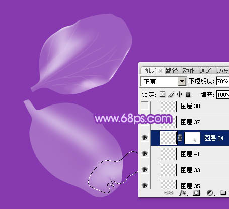 photoshop设计制作逼真漂亮的白色透明兰花花朵