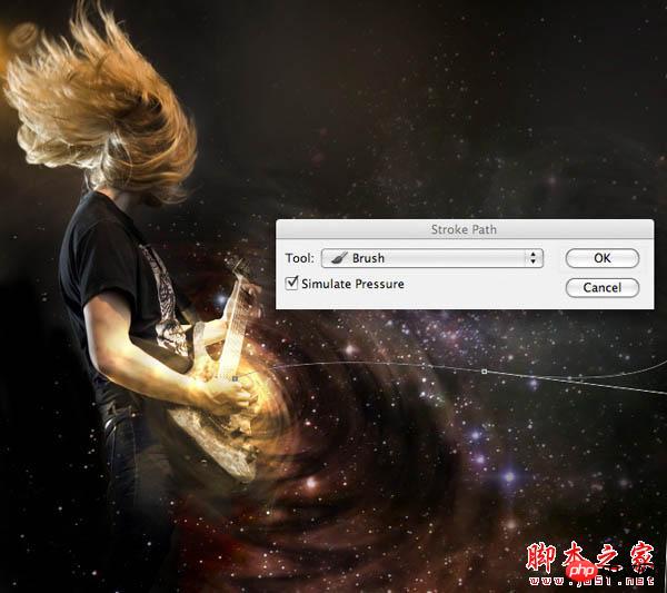 Photoshop设计制作出动感的摇滚音乐海报