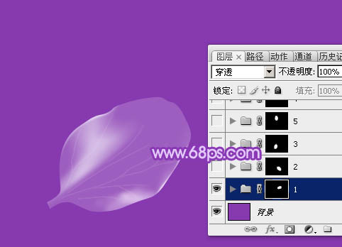 photoshop设计制作逼真漂亮的白色透明兰花花朵