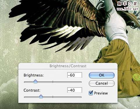 photoshop 打造一张飞翔的天使插画