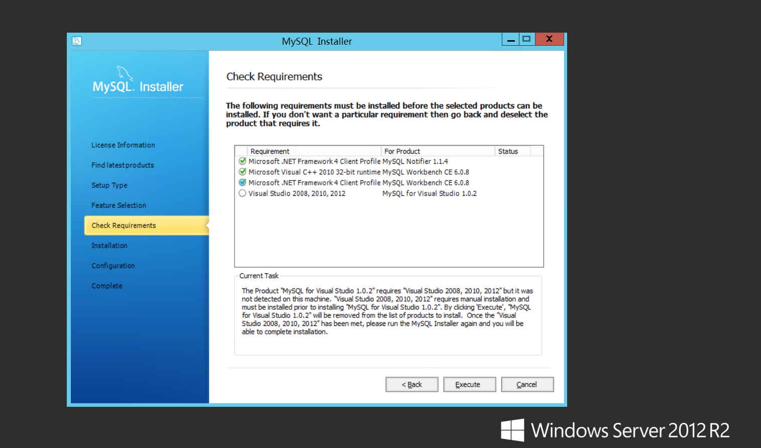 Windows Server 2012 配置指南 之 MySQL环境搭建篇