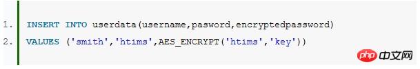 MySQL中關于加密和解密的實例詳解