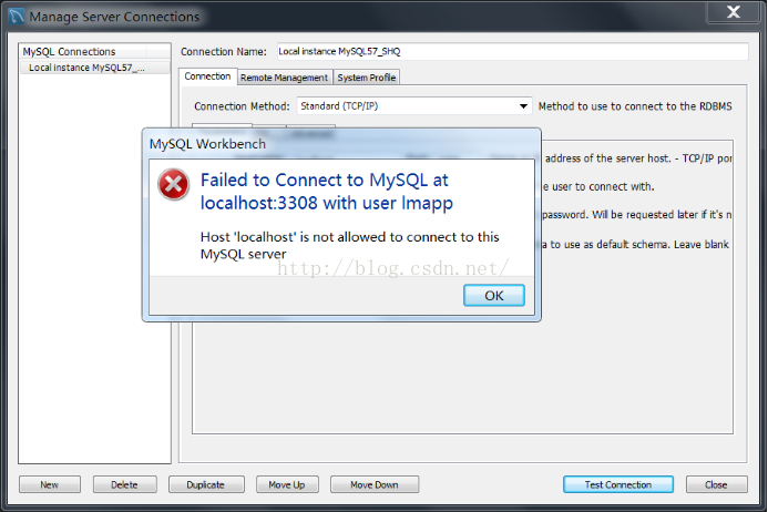 mysql進階(十七)Cannot Connect to Database Server