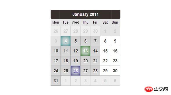html5-css3-calendar