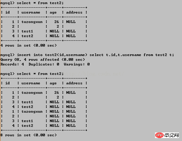 mysql常用基础操作语法（三）~~对数据的增删改操作【命令行模式】