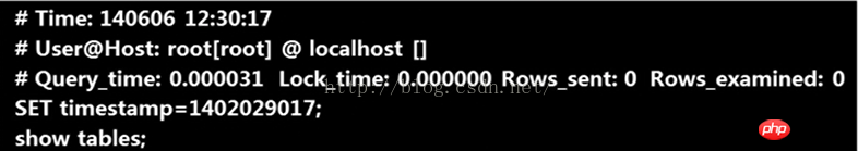 mysql慢查日志的詳情介紹