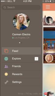Detailed explanation of drawer menu examples for WeChat applet development