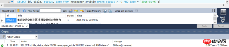 Partager un exemple de code d'optimisation d'index multi-colonnes MySQL