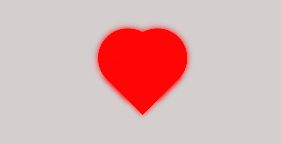 Use html+css3 to create heart beating animation