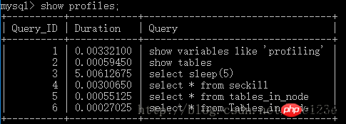 MySQL を使用して SQL に時間のかかる問題を分析する