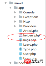 Comment créer des fonctions publiques personnalisées dans larave5.4