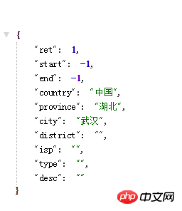 How to use IP to match city information in php