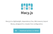 超轻量级网页流布局JS插件Macy.js