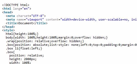 js implements finger sliding carousel effect on mobile terminal