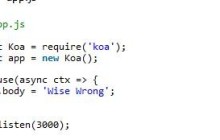 Node.js使用Koa搭建基础项目实例教程