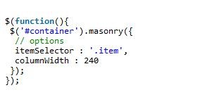 Explication détaillée de la disposition du flux de cascade jQuery Masonry