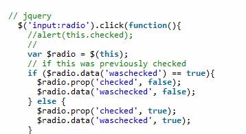 How to implement radio's first click to select and second click to ...