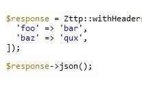 Zttp简化Guzzle调用实例分享