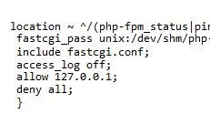 php-fpm开启状态统计实例代码