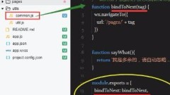 Example of external reference of js file in WeChat applet