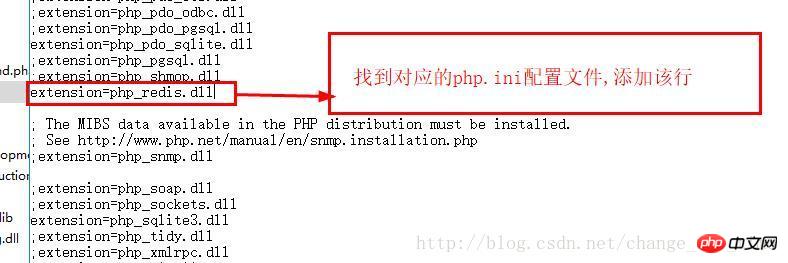 How to install redis extension code sharing in php in window