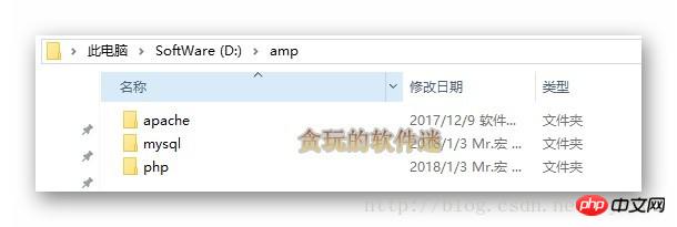 总目录下，例如：D:/amp/，注意不要有中文路径名