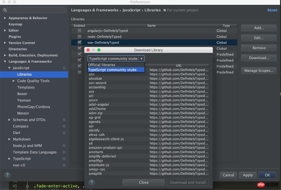 Add Vue.js single file component instance to WebStorm