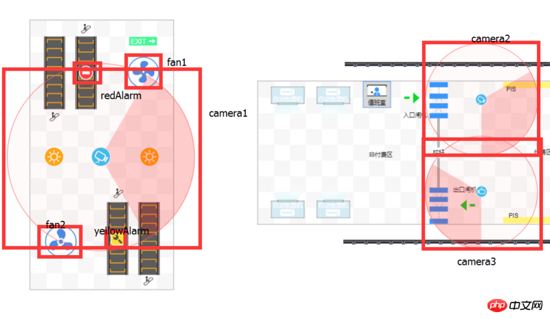 基于HTML5 Canvas 实现地铁站监控 