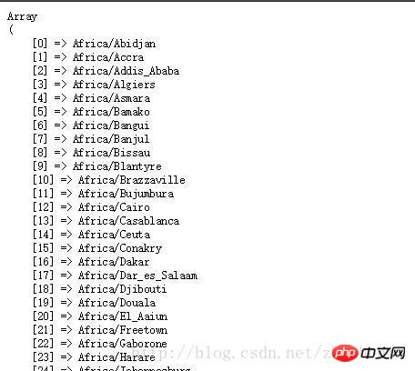 Time zone sharing supported by php