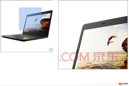 How to create a magnifying glass effect for JD product details