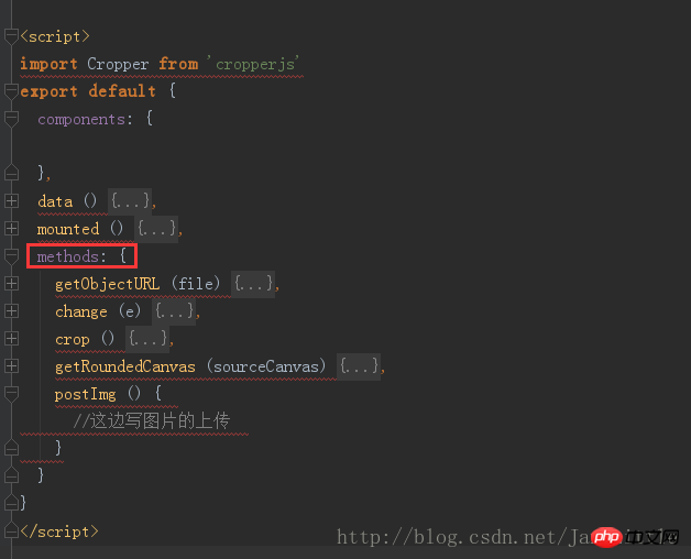 vue中使用cropperjs