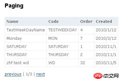 jquery implémente la pagination et le tri des tables