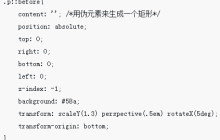 CSS怎样做出梯形的标签页
