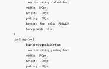 CSS3的box-sizing属性图文教程