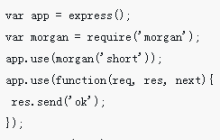 express默认日志组件morgan的详细介绍