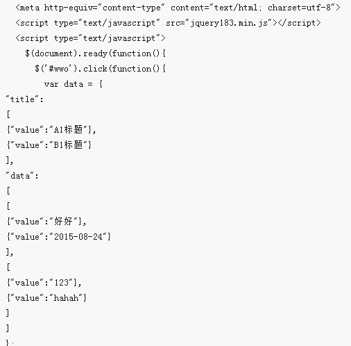 How to download json format array to excel table with JS